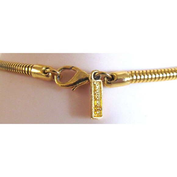 DESIGNER GRAZIANO MULTI COLOR RHINESTONE DAISY FLOWER GOLD CHAIN NECKLACE - Picture 8 of 12